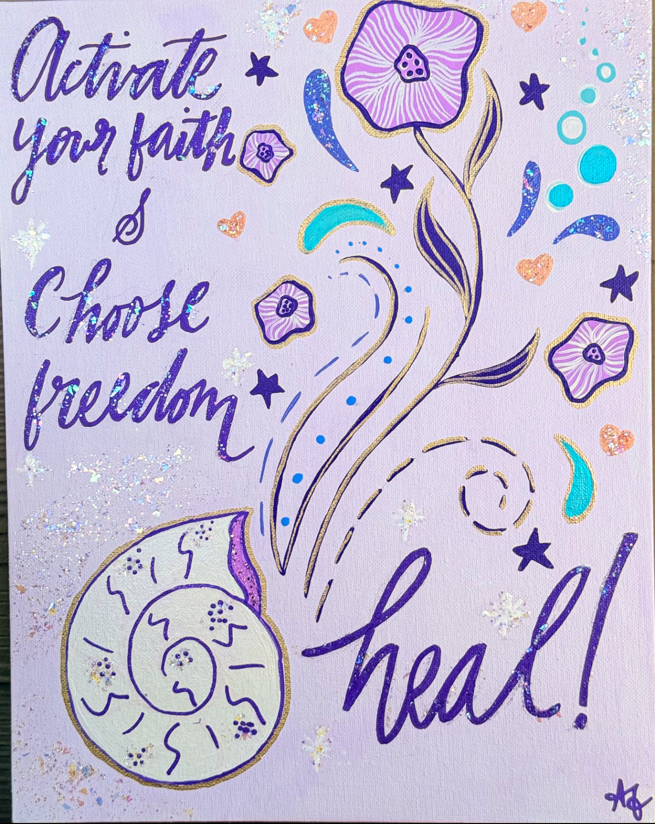 The Voice Shell Painting