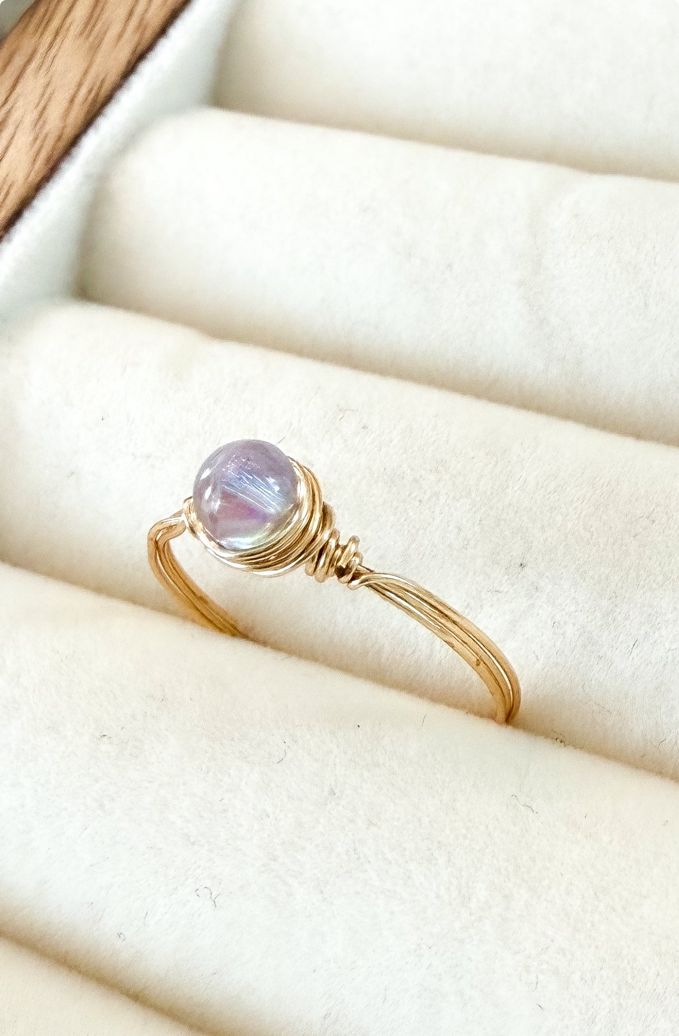 Purple Teardrop Ring