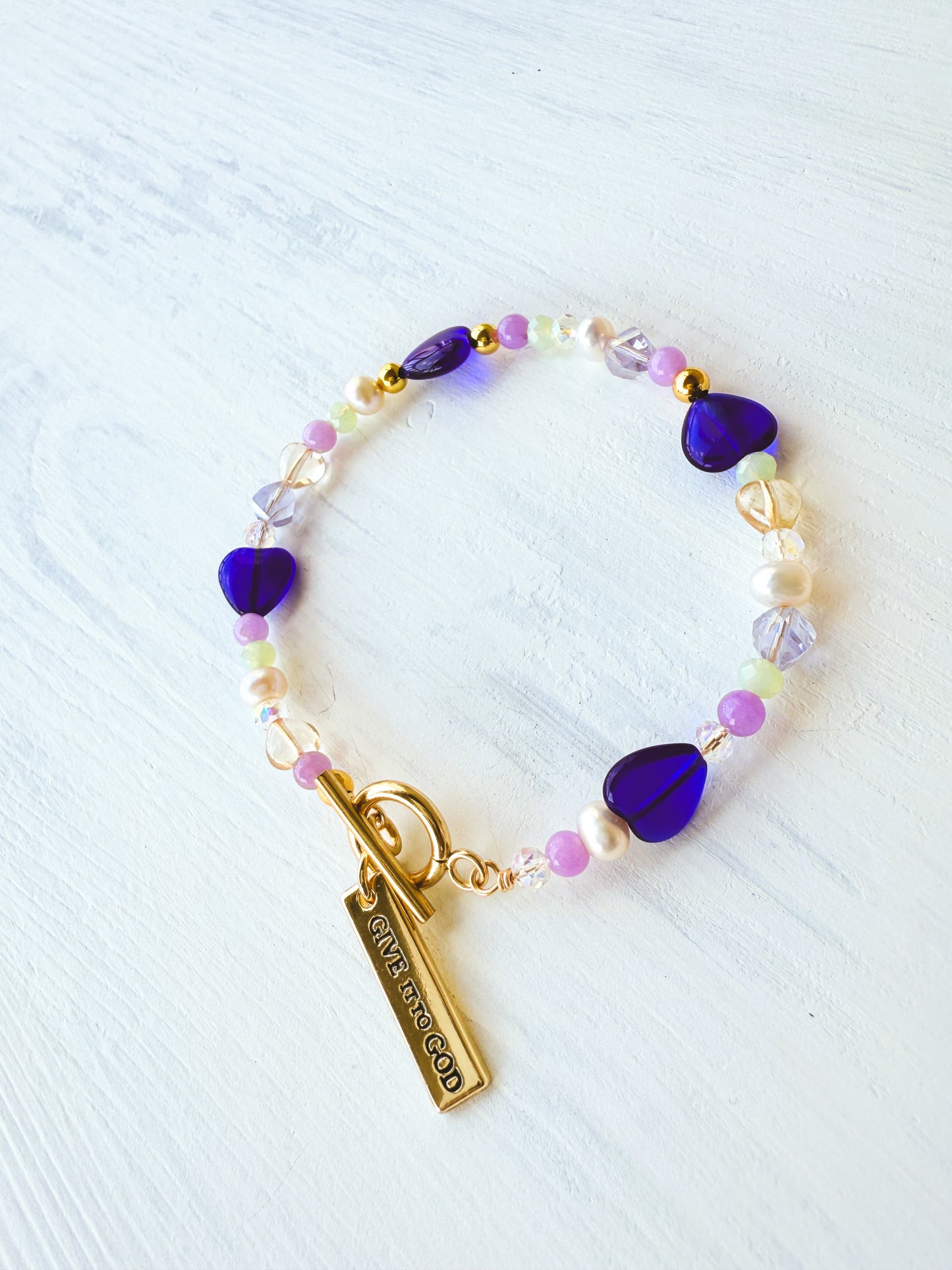“Give it to God” Blue Delight Bracelet