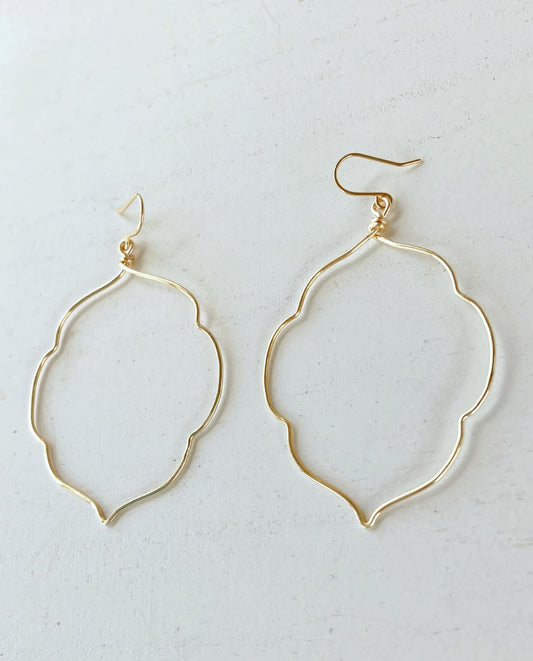 Quatrefoil Hoop Earrings