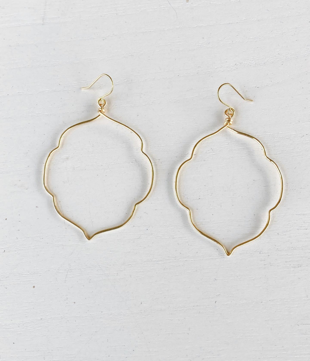 Quatrefoil Hoop Earrings
