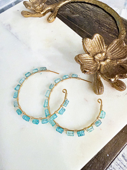 Dahlia Statement Hoops