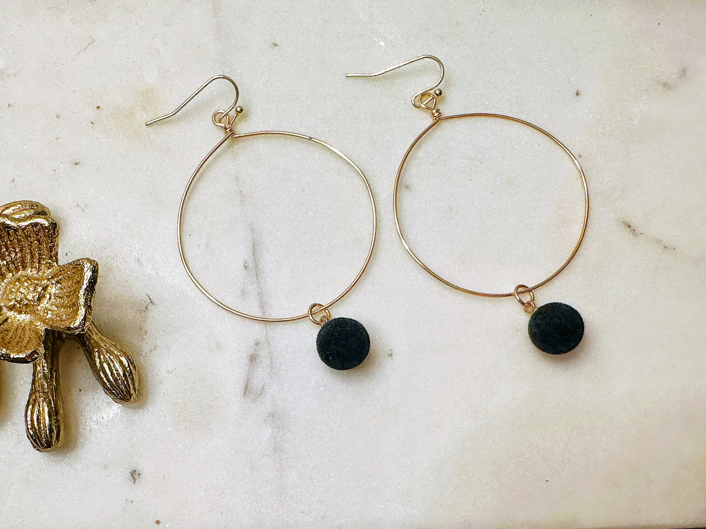Pom Pom Hoop Earrings
